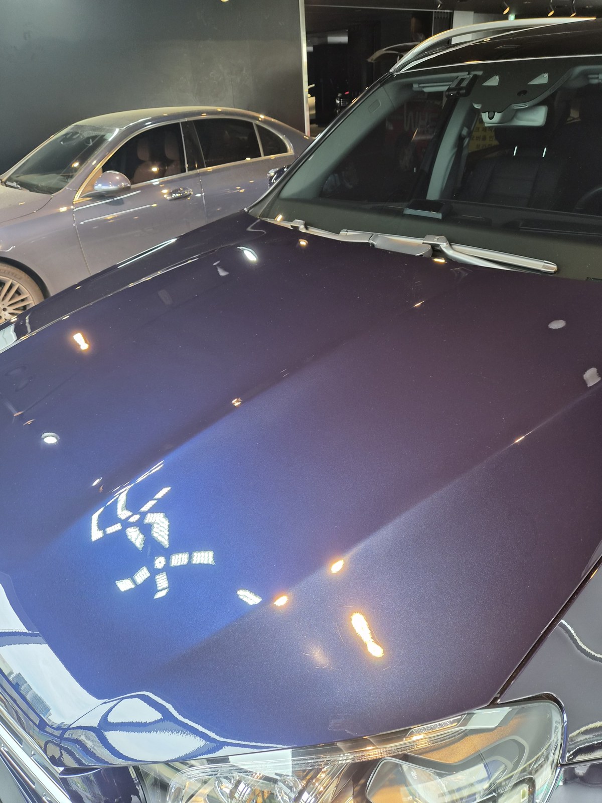 벤츠 GLS400 보닛 광택 후 반사 - 부산 쉴드광택