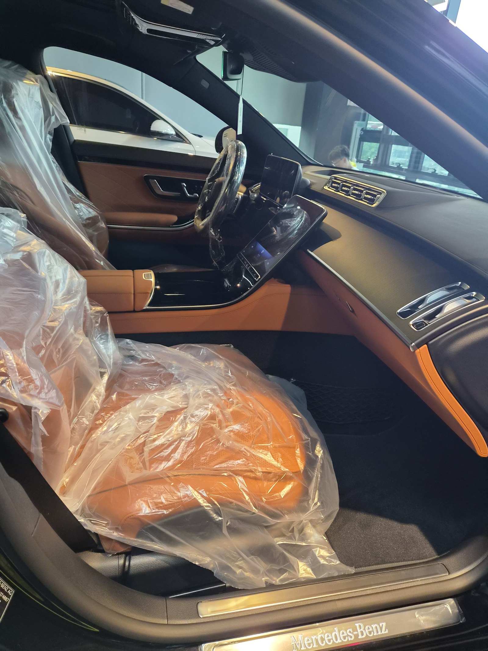 부산 벤츠 유리막코팅 S450 실내 대시보드 - 출고 전 컨디션
