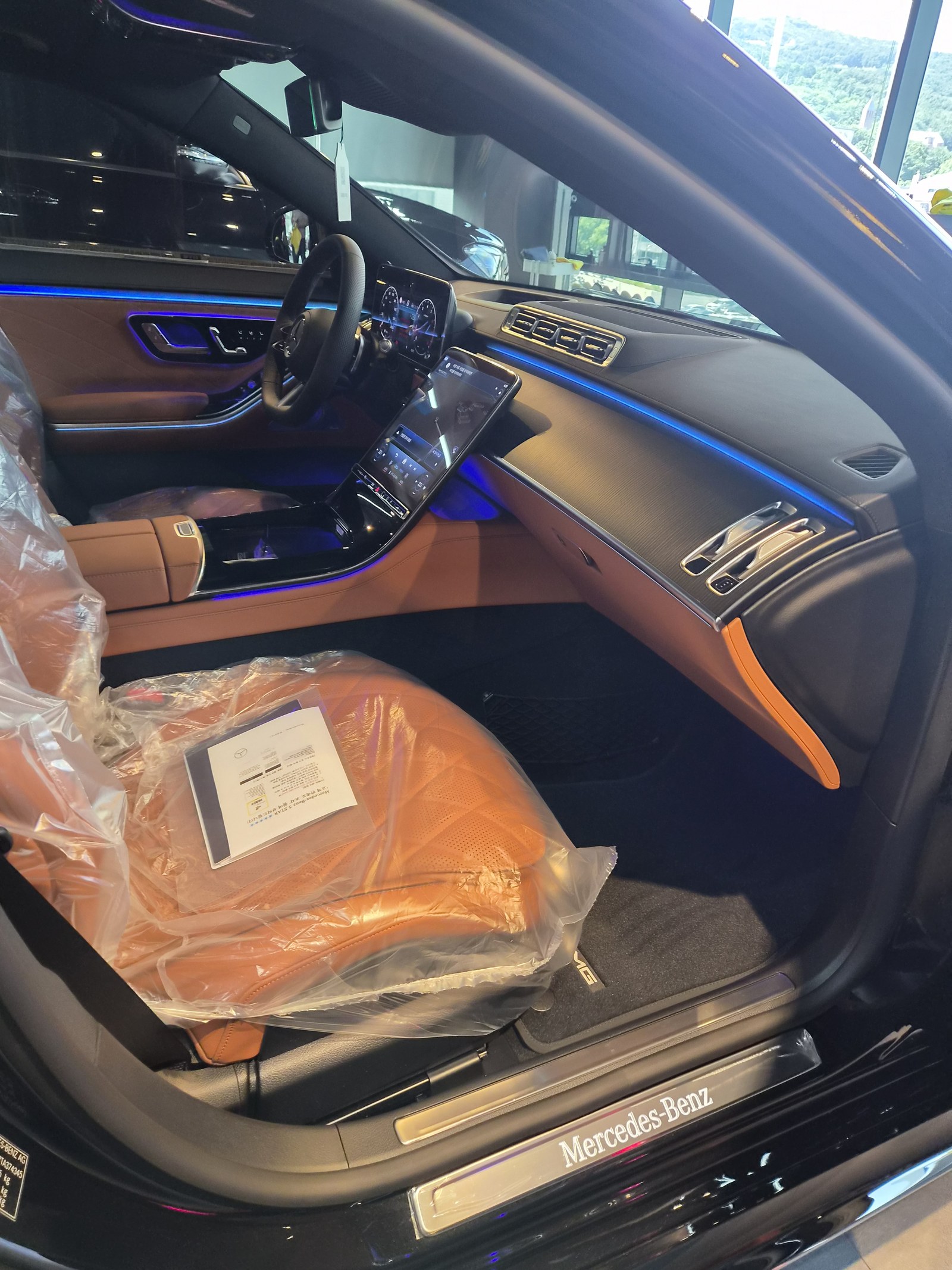 부산 벤츠 유리막코팅 S450 실내 대시보드 - 출고 전 컨디션