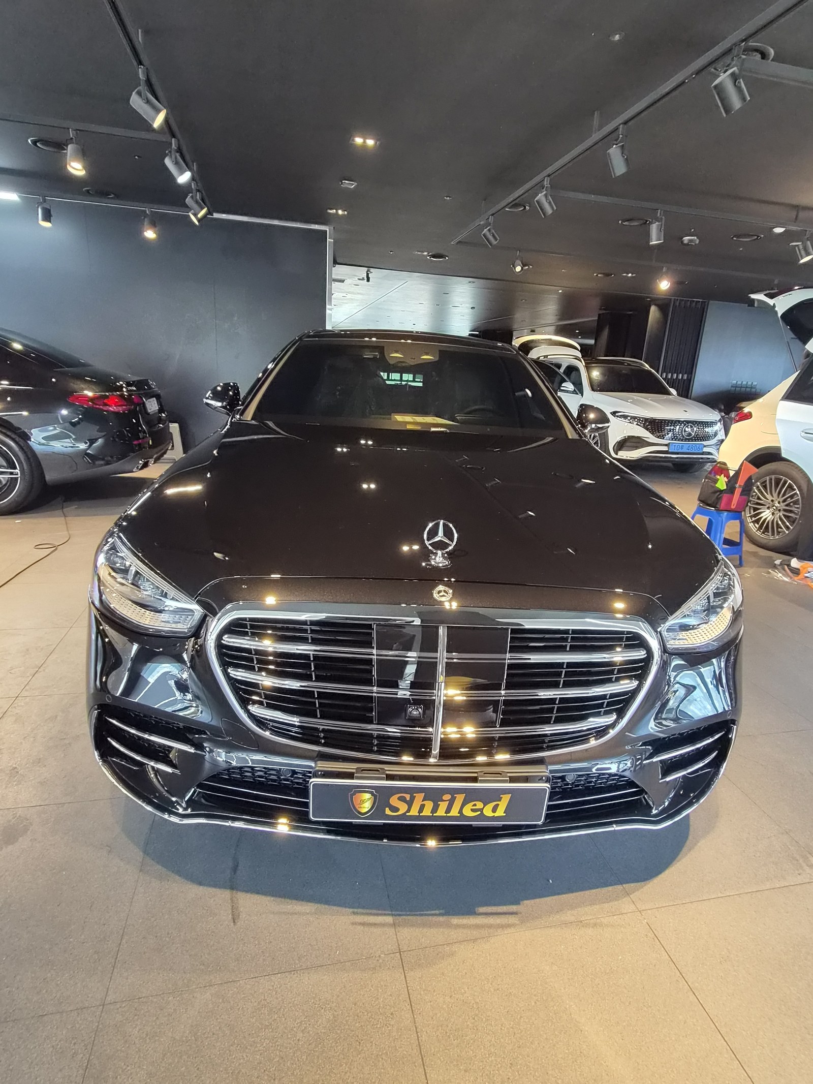 부산 유리막코팅 S450 블랙 신차 F5 그릴