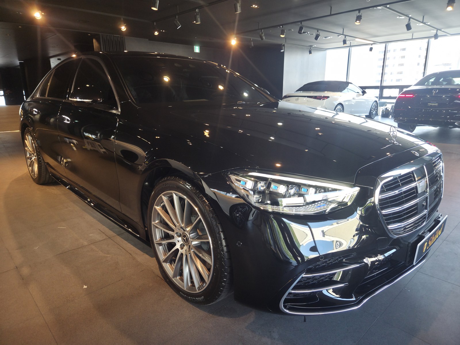 부산 벤츠 S450 블랙 신차 전측면 G-TOP 유리막코팅