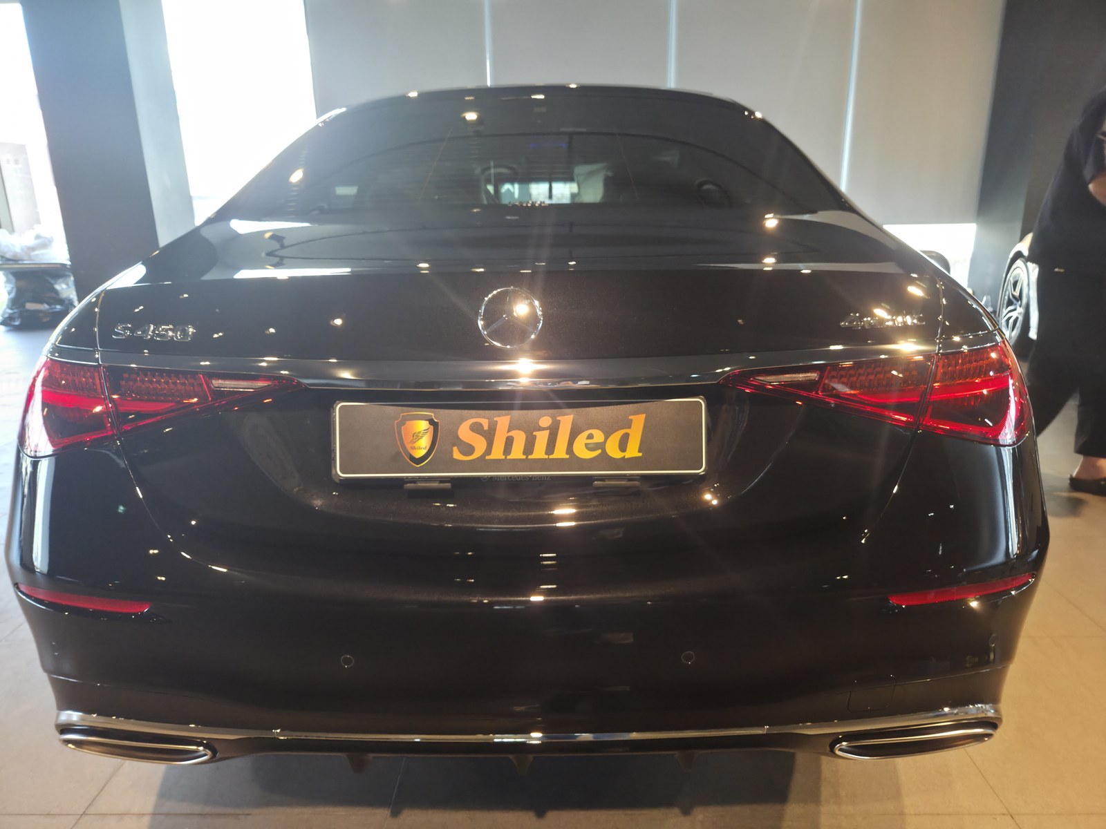 부산 벤츠 S450 블랙 신차 후면 쉴드광택 G-TOP