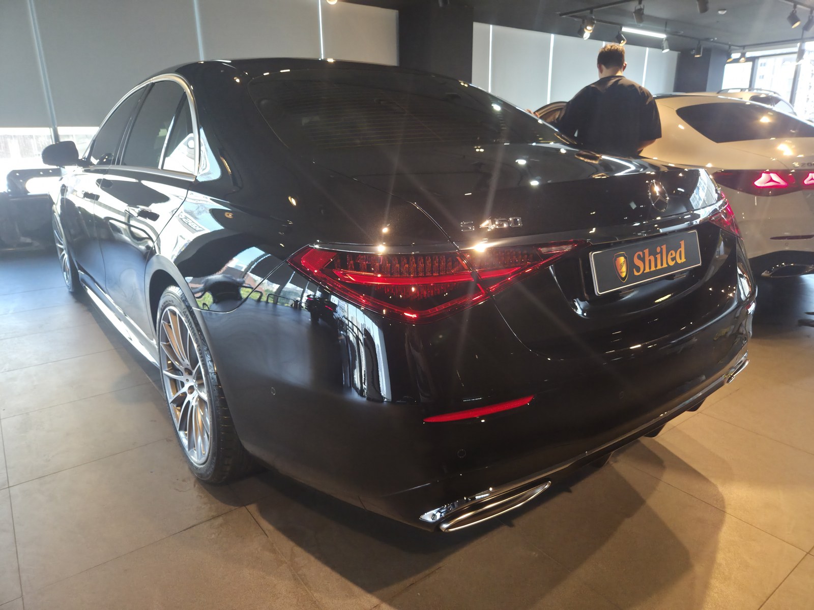 부산 벤츠 S450 블랙 신차 후측면
