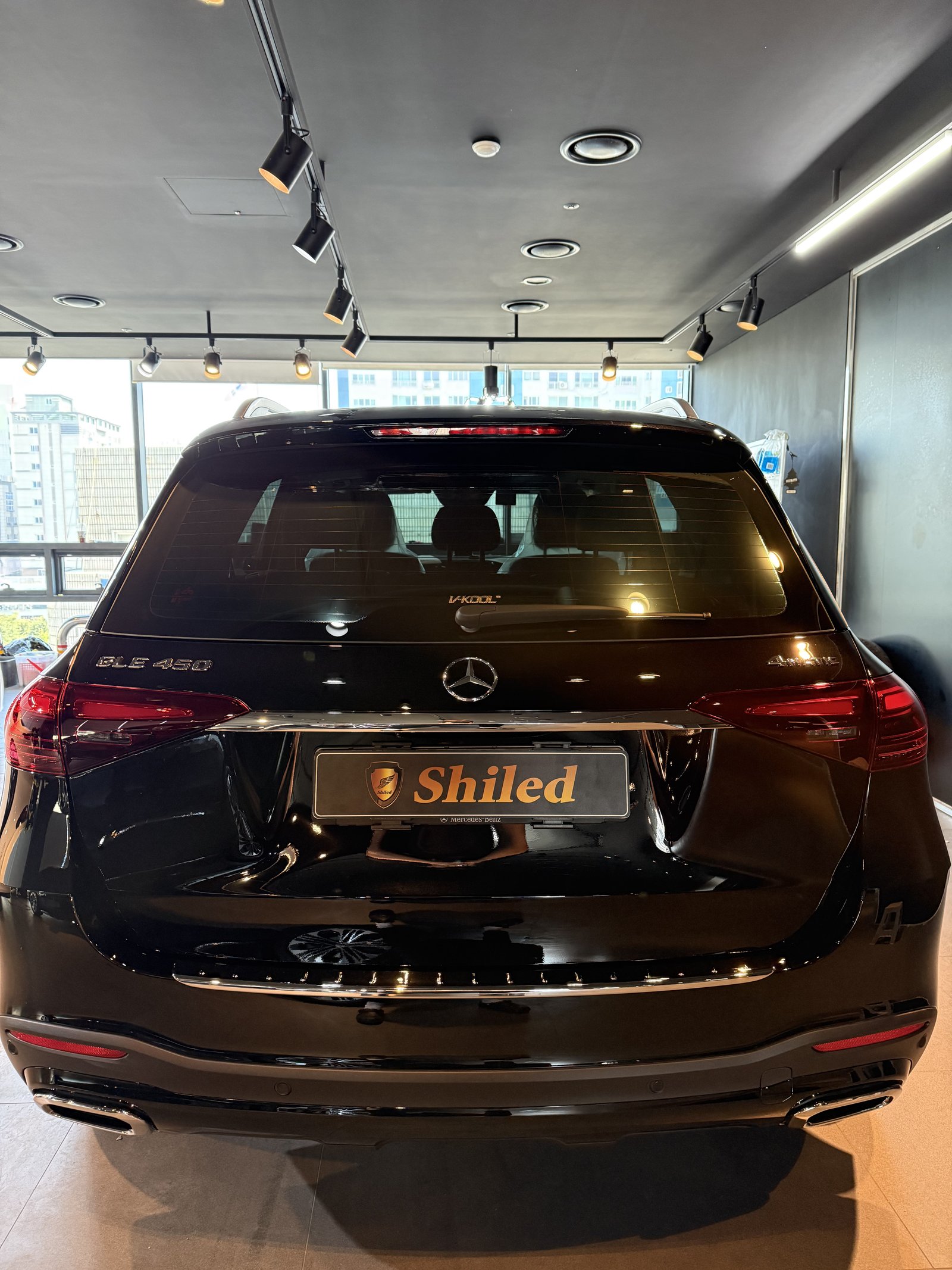 벤츠 GLE450 검정 신차 측면 - 부산 쉴드광택 신차코팅