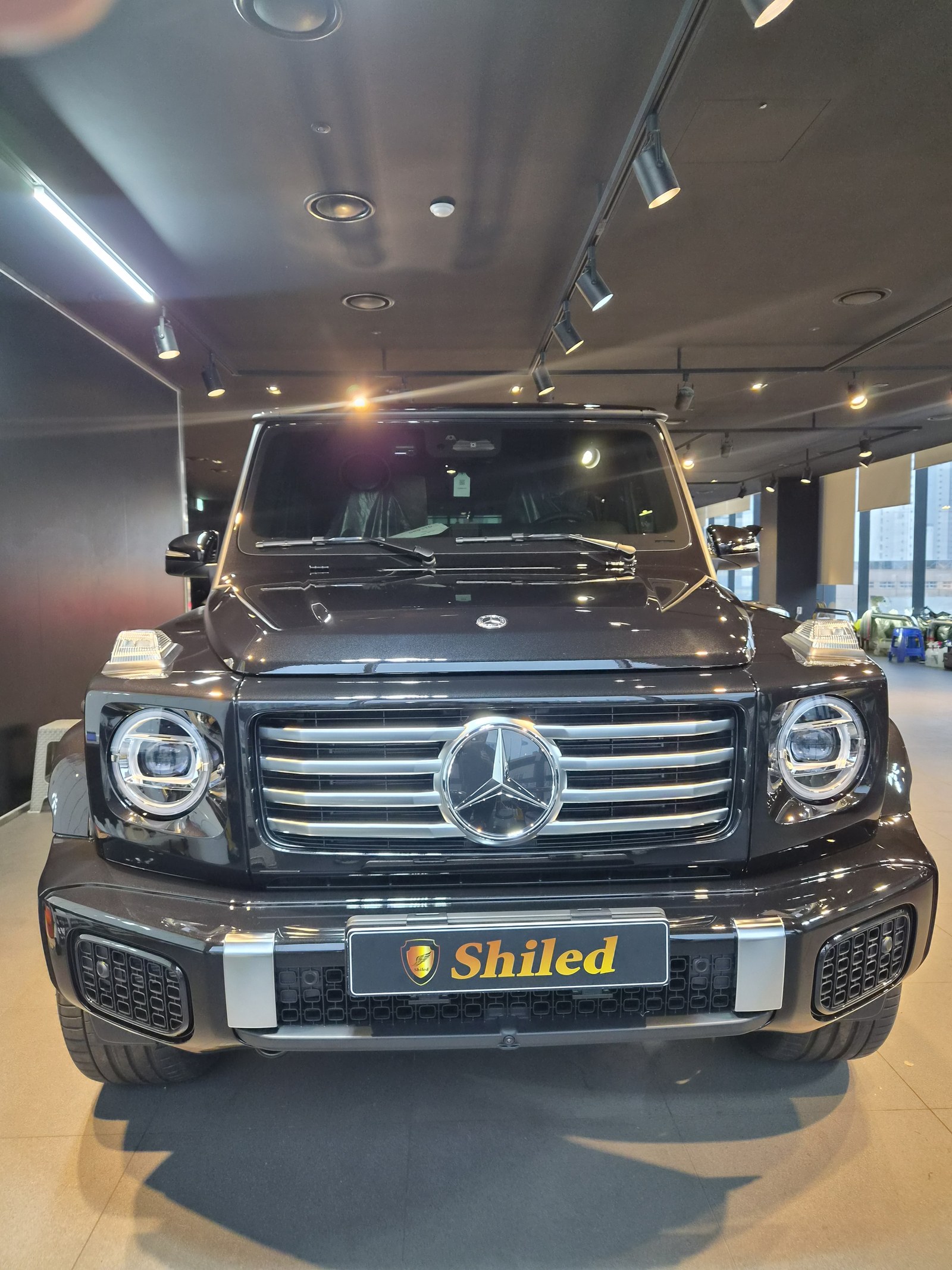 부산 유리막코팅 G450 검정 측면 - 쉴드광택 신차코팅