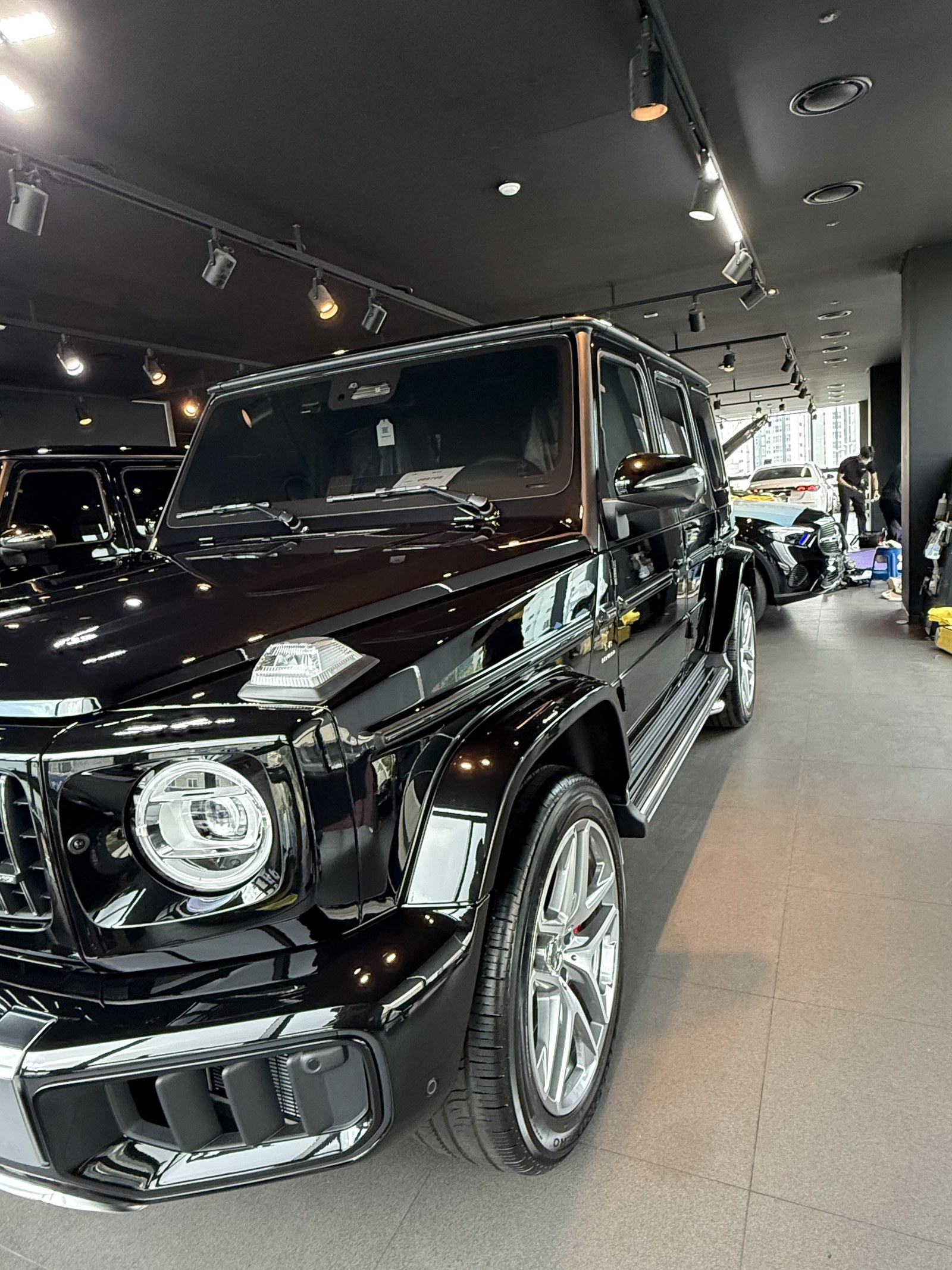 벤츠 AMG G63 전측면 하이라이트 - 부산 쉴드광택 신차코팅