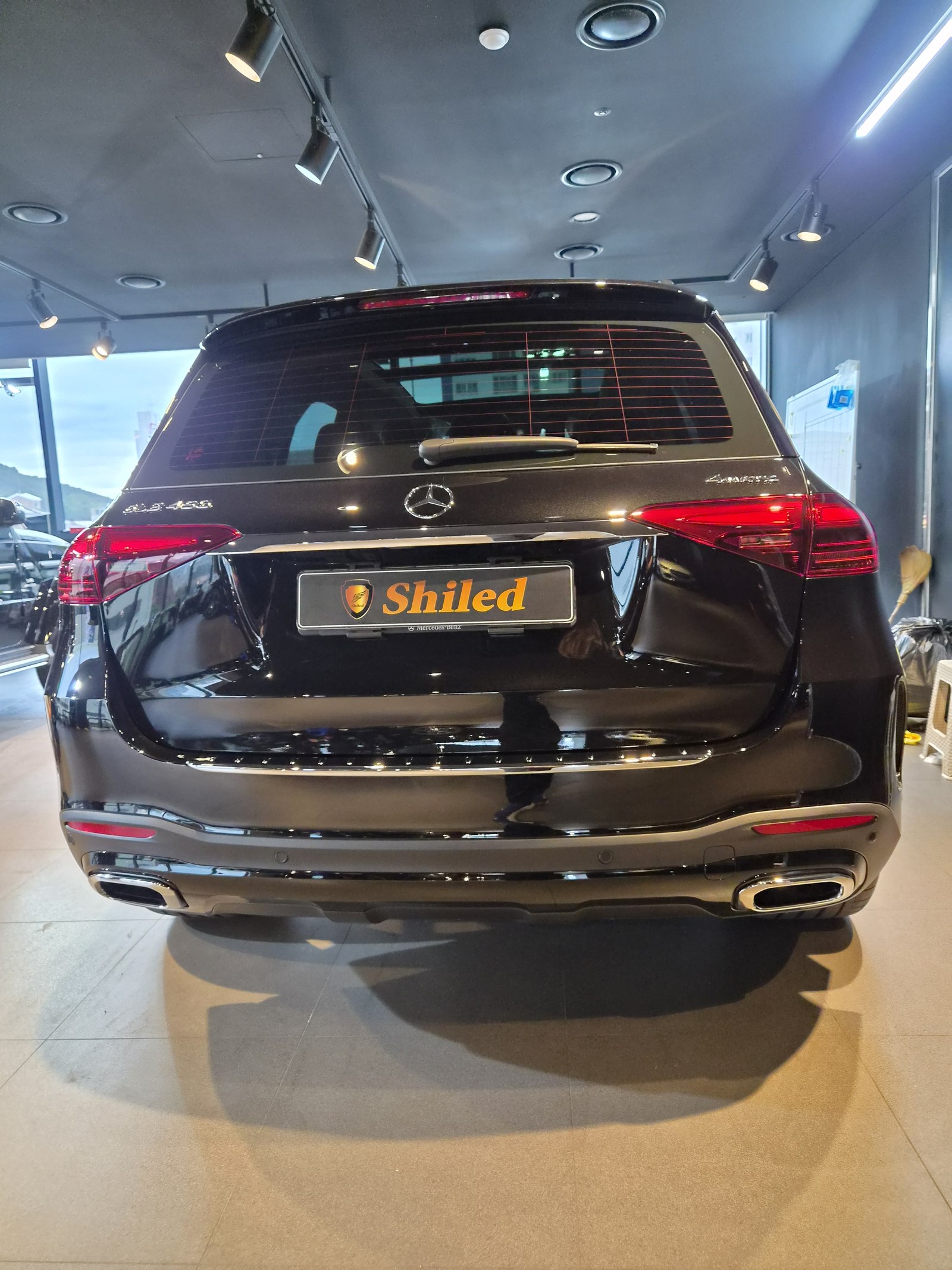 유리막코팅 GLE450 검정 후면 - 쉴드광택