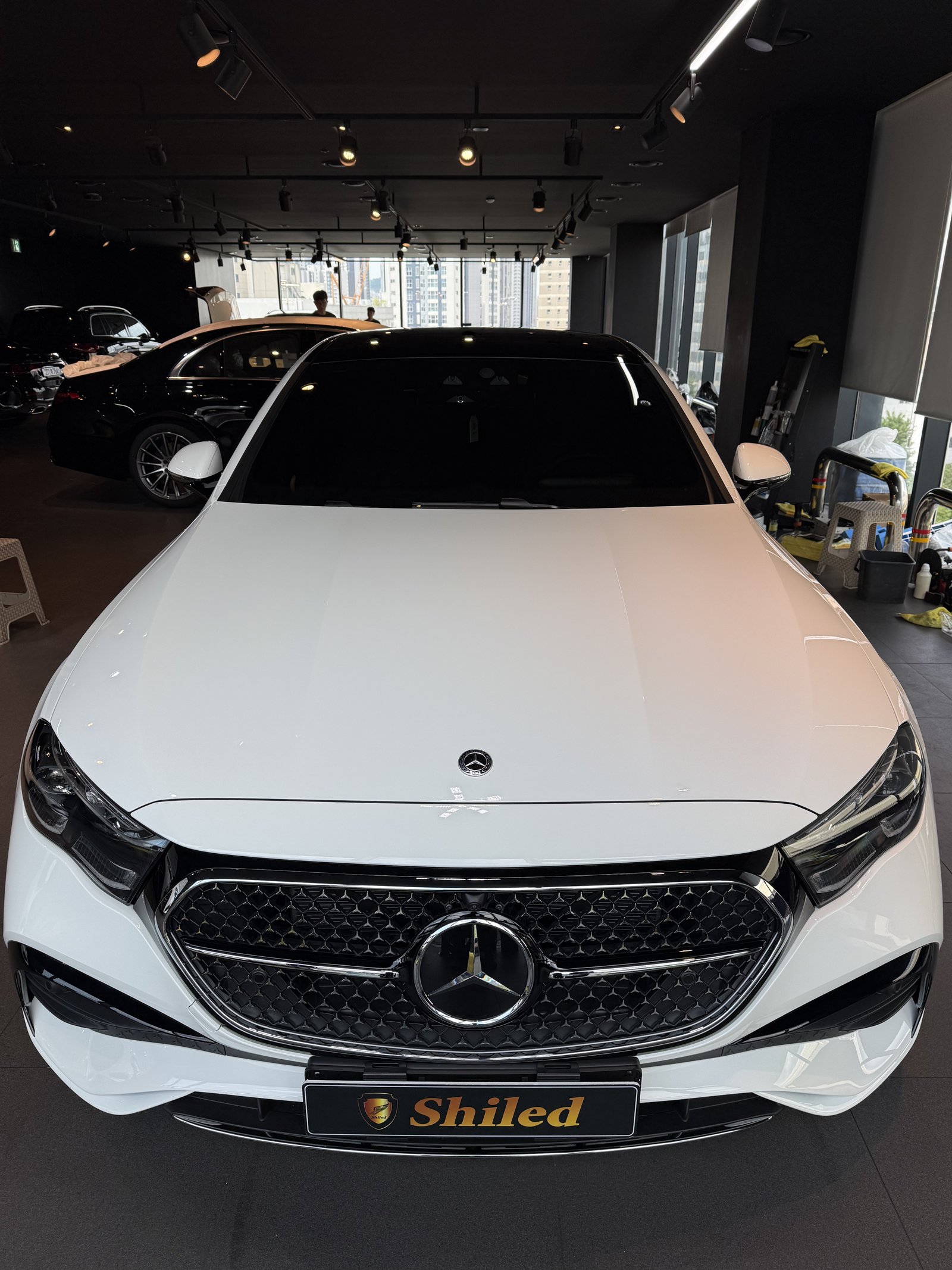 부산 유리막코팅 E300 신차 F5 - 쉴드광택 전면 그릴