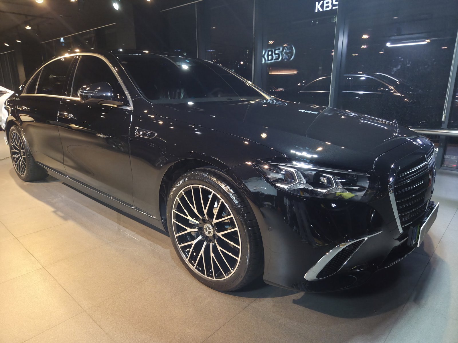 벤츠 S450 검정 신차 AMG 라인 프론트 범퍼 - 부산 유리막코팅
