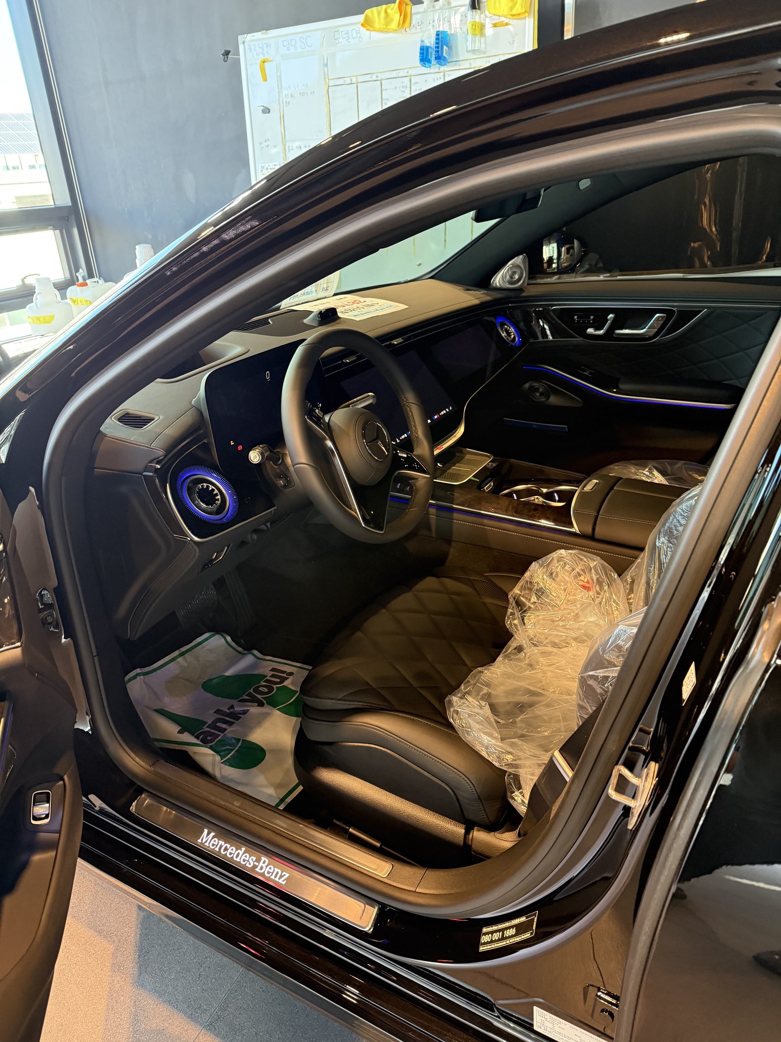 벤츠 S500 신차 실내 - 출고 전 컨디션
