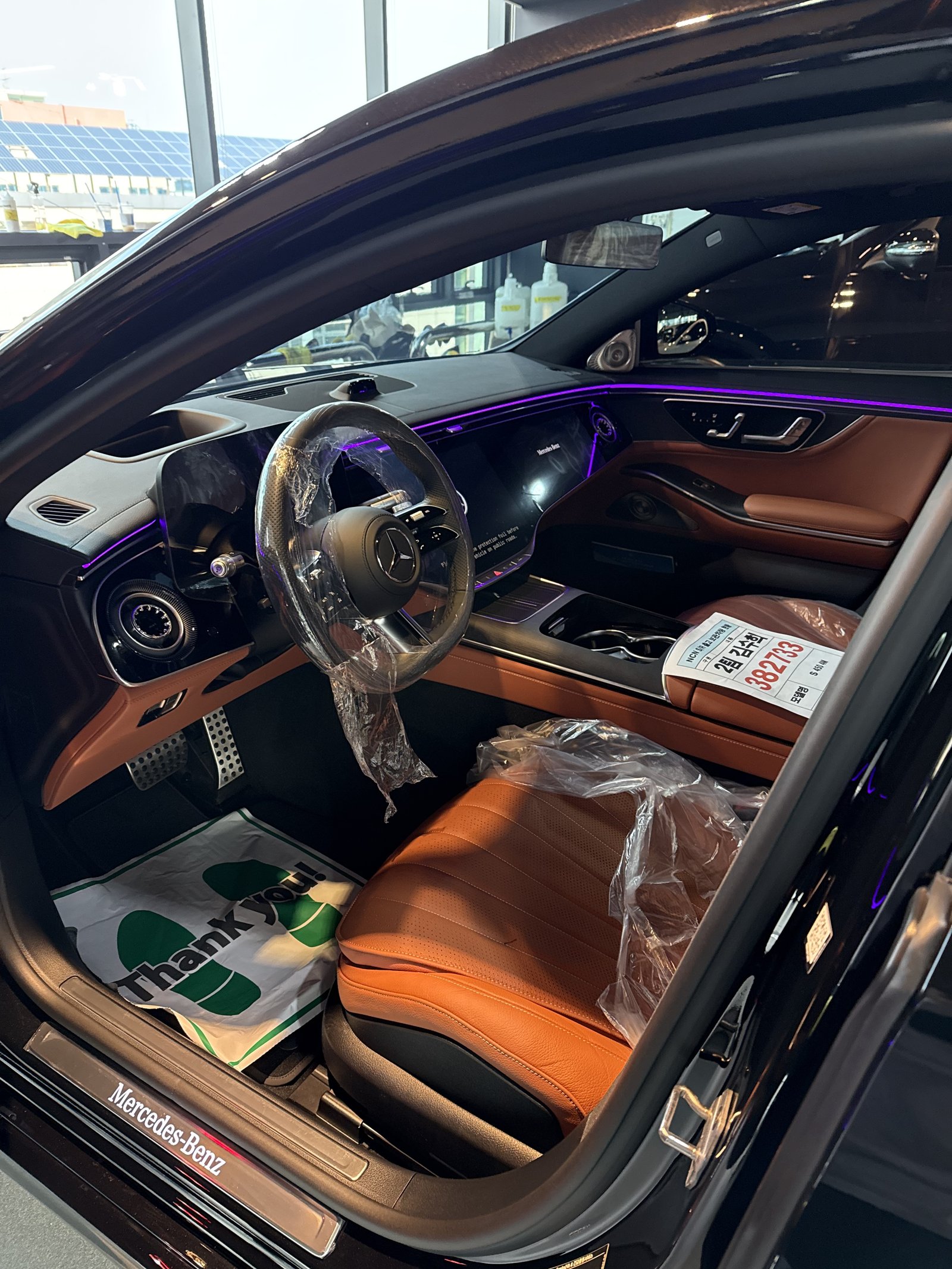 벤츠 S450 신차 실내 - 출고 전 컨디션