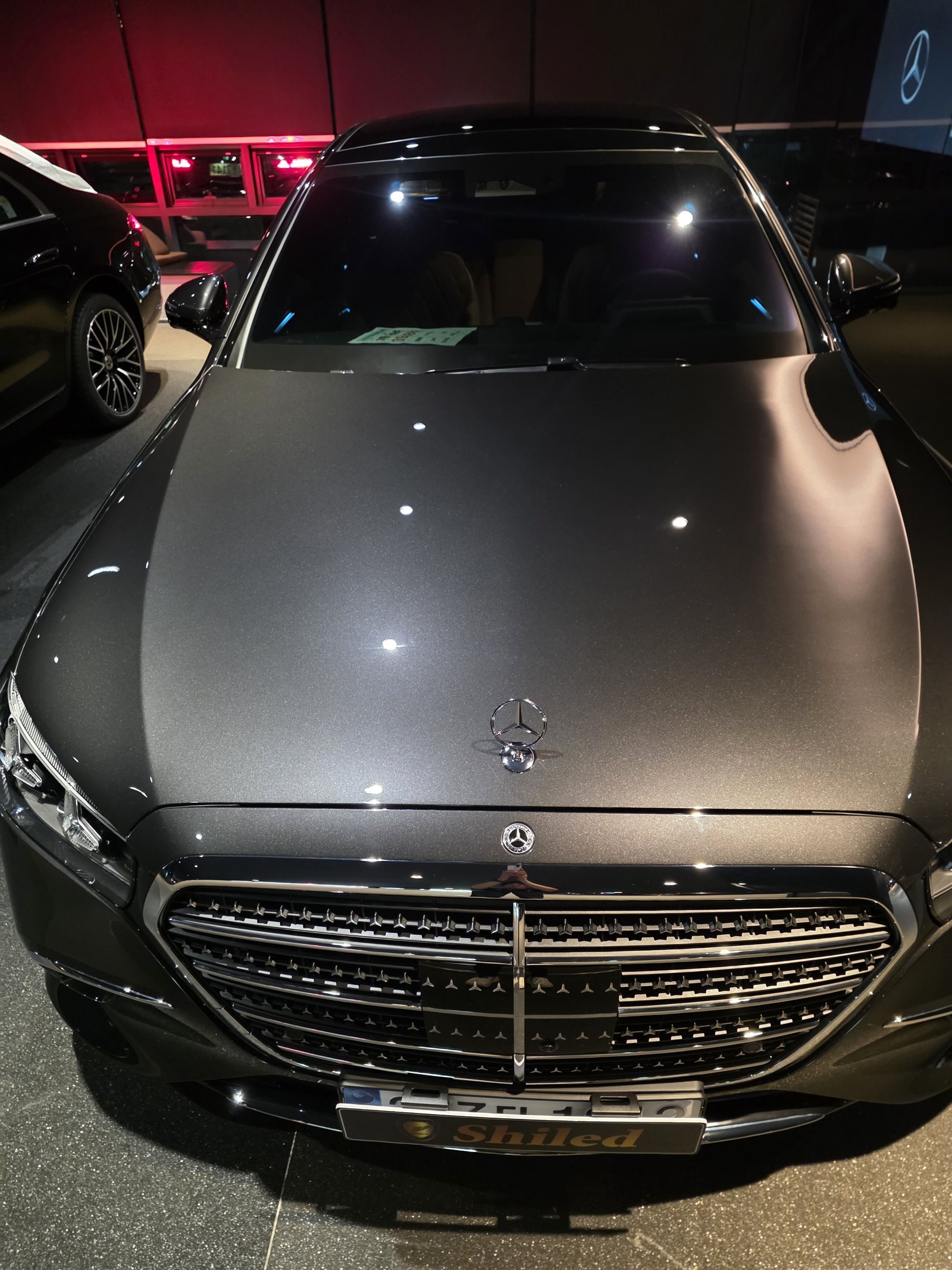 벤츠 S580 그레이 신차 전측면 - 부산 유리막코팅