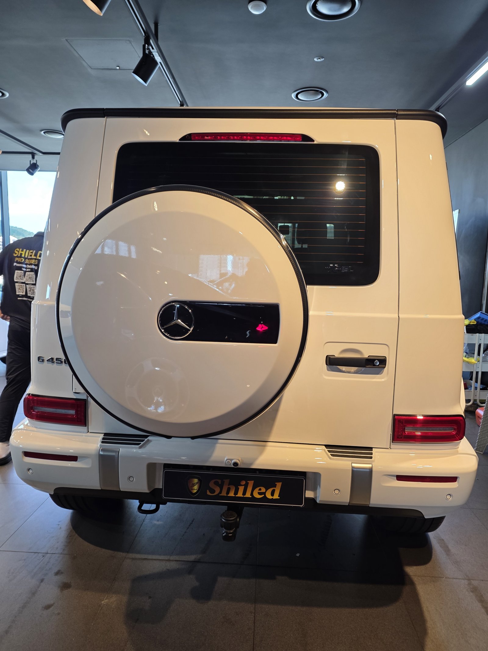 벤츠 G450 신차 측후면 광택 - 부산 유리막코팅