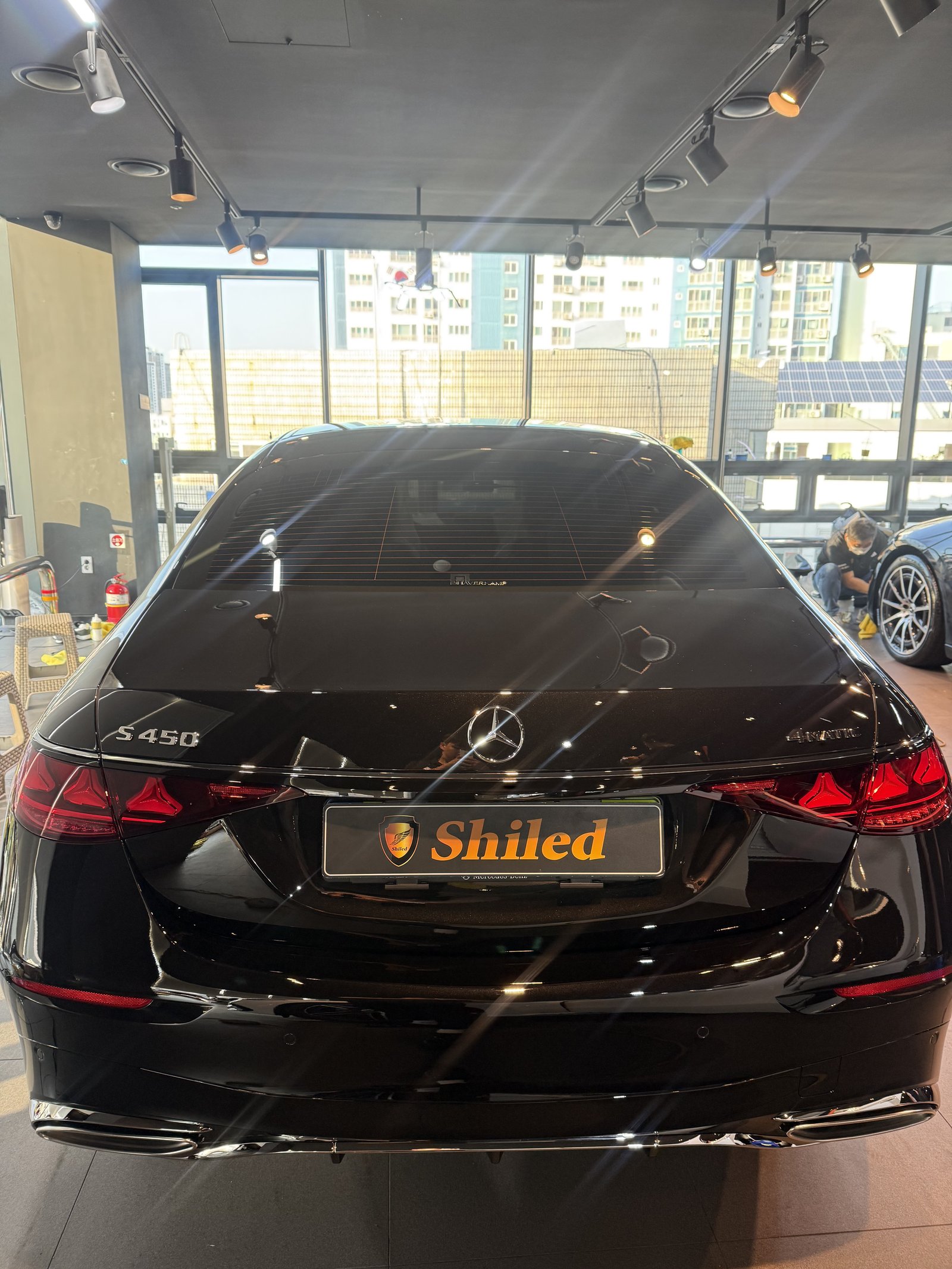 벤츠 S450 신차 후측면