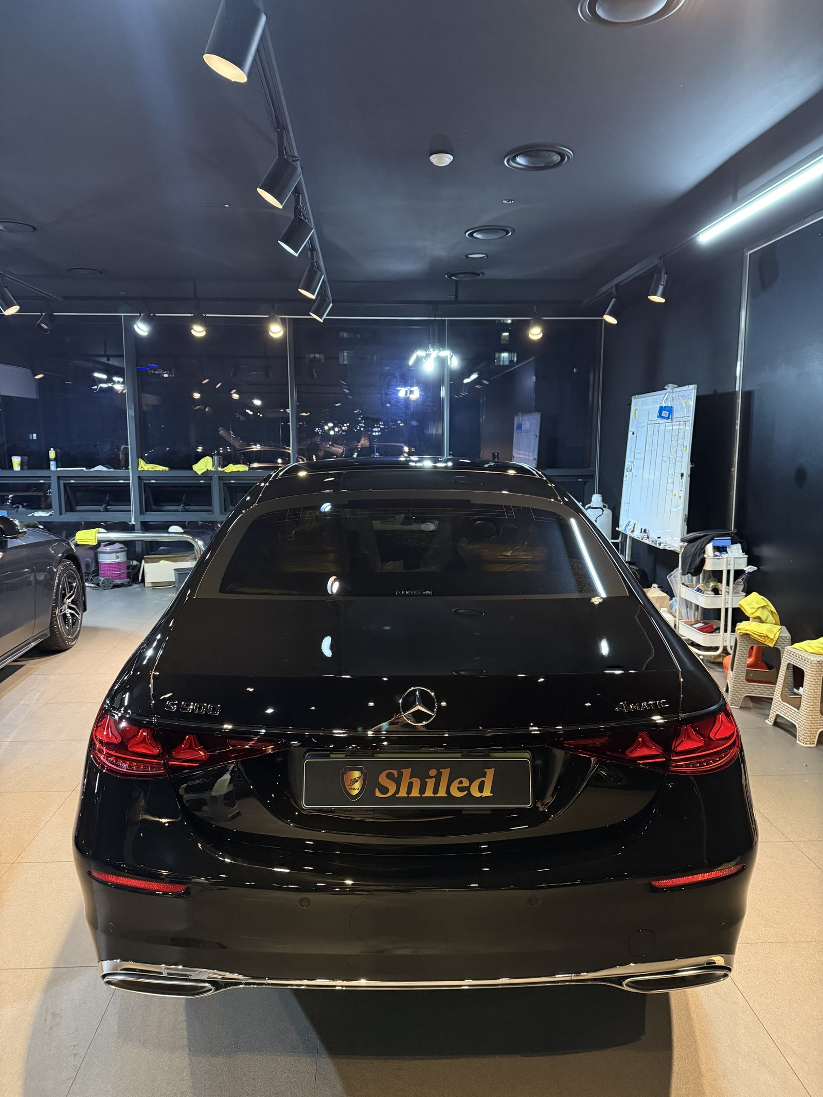 벤츠 S500 신차 후측면