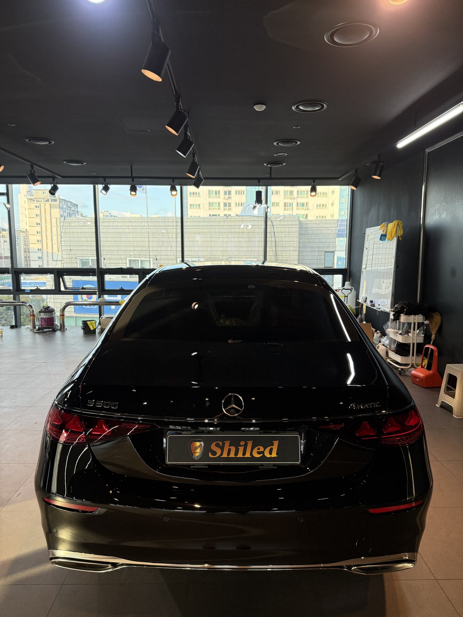 S500 검정 후면 - 부산 쉴드광택 신차코팅