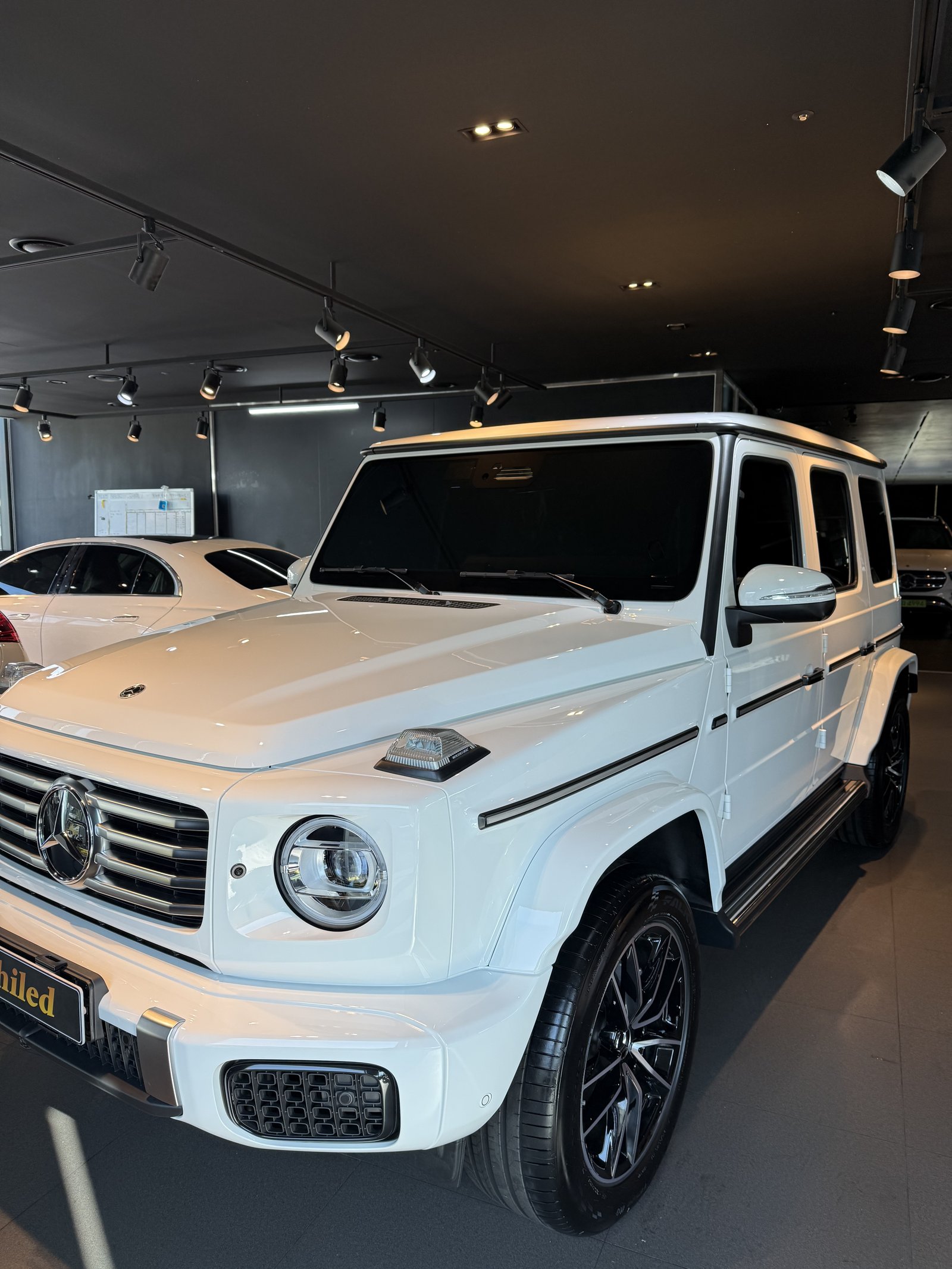G450 백색 전측면 반대편 - 부산 유리막코팅