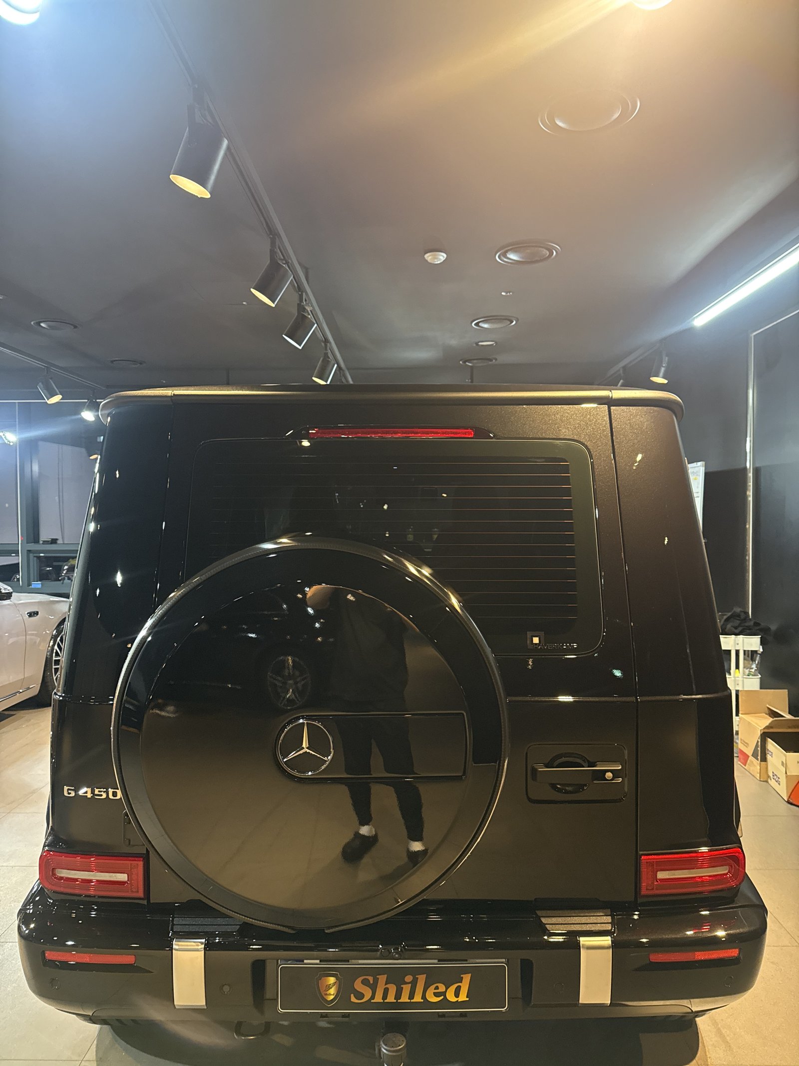 G450 검정 후면 스페어타이어 커버