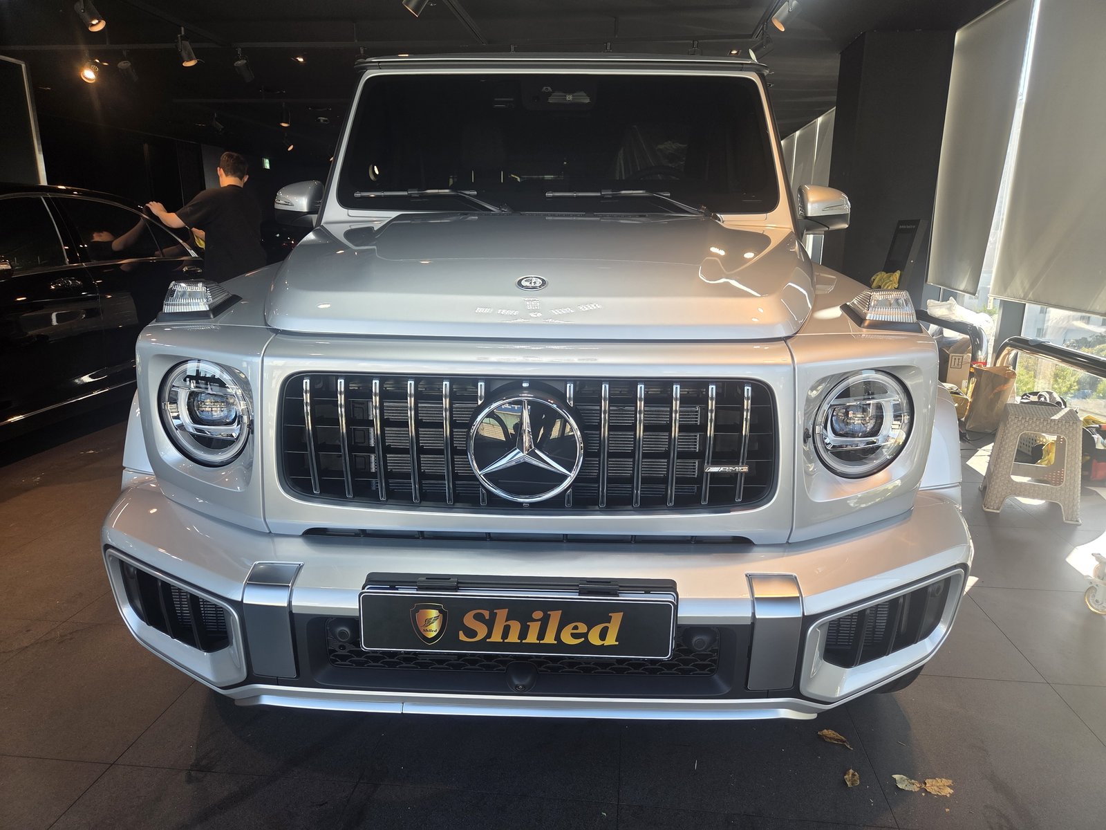 AMG G63 실버 정면 파나메리카나 그릴