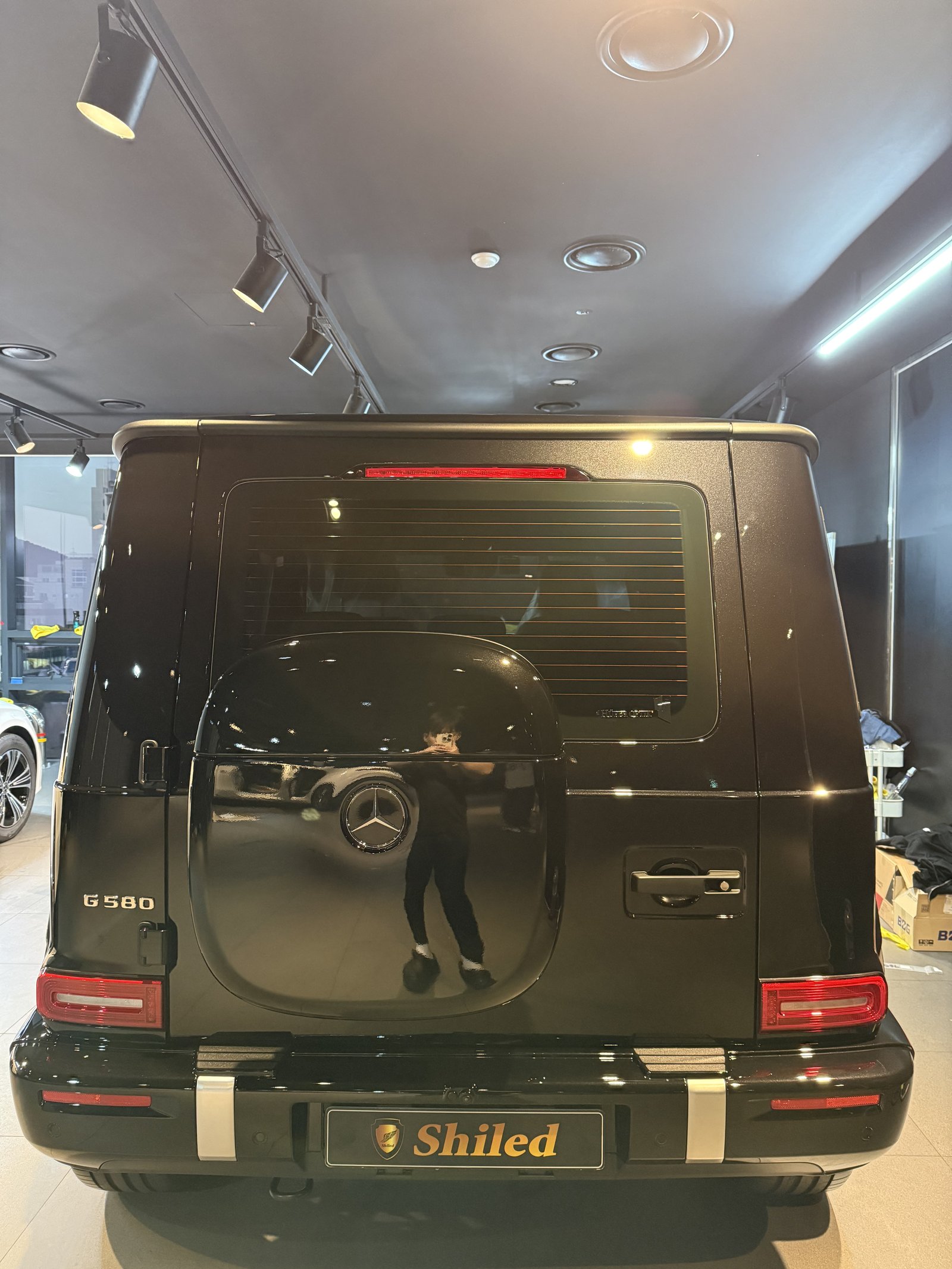 G580 검정 후면 박스 커버